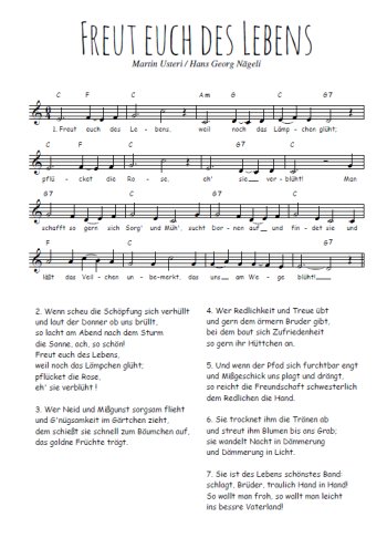 Freut euch des Lebens